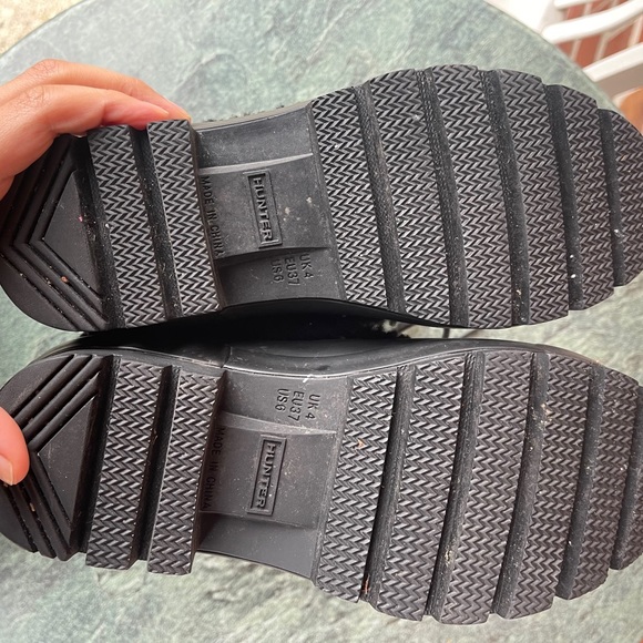 Hunter Original Pac Boot Black Winter Snow Shearling lined - Picture 3 of 5